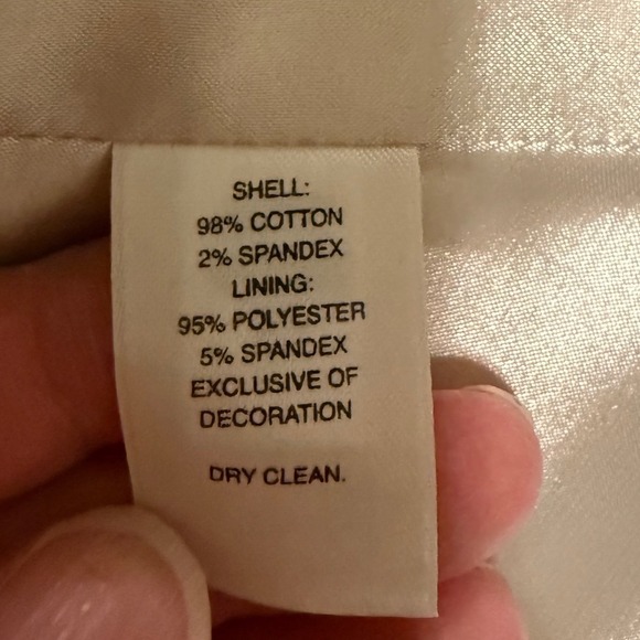 White House Black Market Floral Peplum Corset Top Purple White Size 4 READ - Picture 7 of 7